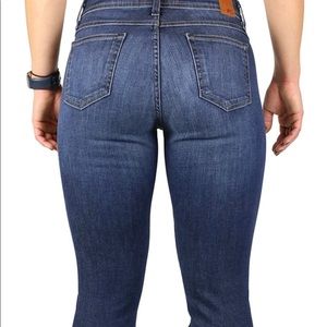 Fran Denim Iris Crop Button Fly Jeans
